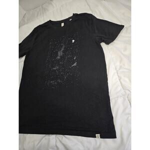 Y2K Wituka M Organic Cotton Black Shirt Space Astronaut